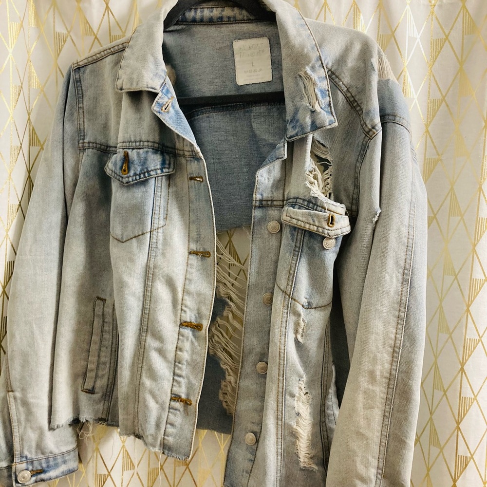 Distressed Jean Jacket